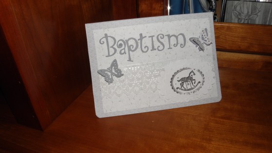 Baptism My friends daughter baptized her son.