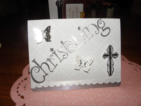 Christening Card May god bless this child forever