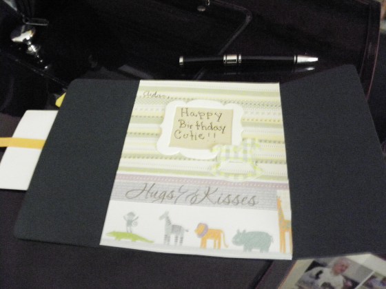 Inside of 1 st Birthday Card